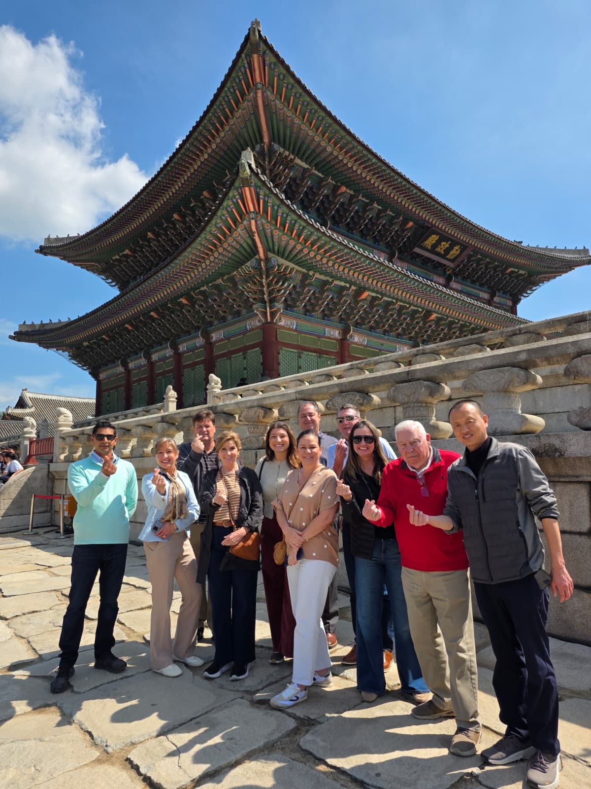 WTCI delegation at Gyeongbokgung Palace, Seoul